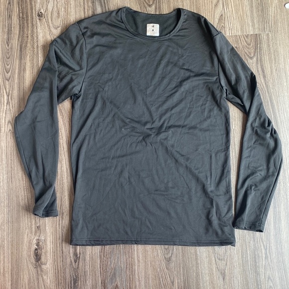 Body Glove Men's T-shirt Top Long Sleeve Fleece-lined Crewneck - Picture 1 of 6